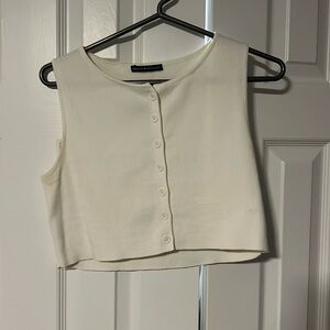 Brandy Melville cropped sweater vest
